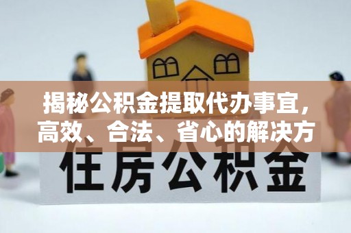 网点揭秘公积金提取代办事宜，高效、合法、省心的解决方案